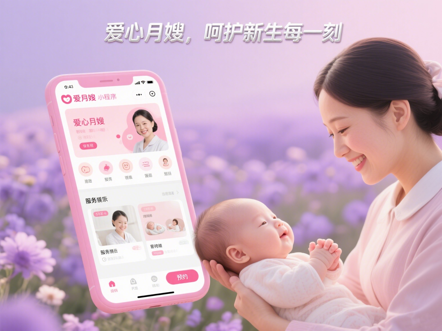 爱心月嫂服务小程序案例 - 资质在线查询与实时评价功能